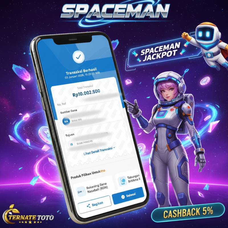 TERNATETOTO - SPACEMAN GAMES Rp. 10,000,000,-